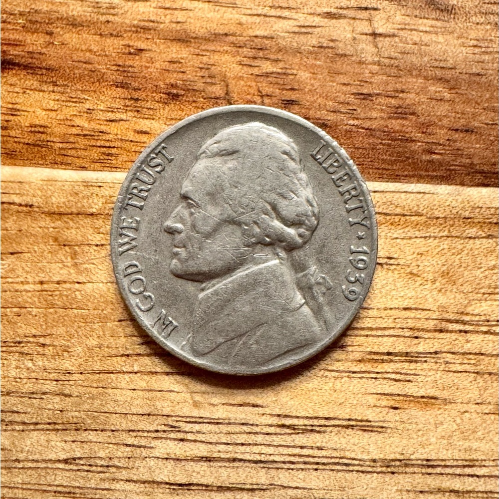 Vintage 1939 Nickel Coin
